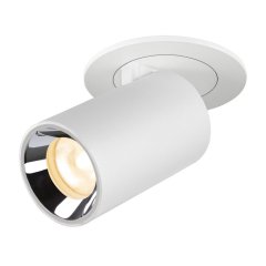 SLV Numinos Projector XS LED Deckeneinbauleuchte 7W 700lm 3000K 40� dreh- und schwenkbar wei�/chrom