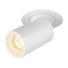 SLV Numinos Projector XS LED Deckeneinbauleuchte 7W 720lm 3000K 55� dreh- und schwenkbar wei�/wei�