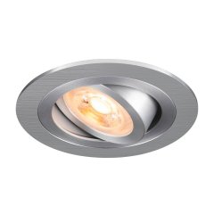 SLV New Tria 75 Deckeneinbauleuchte rund max. 10W GU10 aluminium