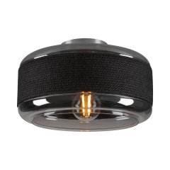 SLV Pantilo Rope 27 Wand- und Deckenaufbauleuchte zylindrisch 1x max. 15W E27 silber