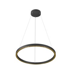 SLV One Cube Pendelleuchte 54W 4000lm 300cm �80,5cm 3000K DALI 2 Touch schwarz