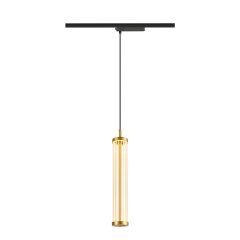 SLV Quimera 1-Phasen Pendelleuchte Pendell�nge 150cm 2700K PHASE geb�rstet messing
