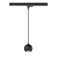 SLV Light Eye 90 Pendelleuchte f�r 3-Phasen System GU10 Pendell�nge 150cm 1x max. 6W matt schwarz