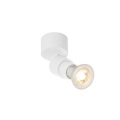 SLV Puri 2.0 Basic Wand- und Deckenaufbauleuchte, rund, 1x max. 6 W GU10, wei�