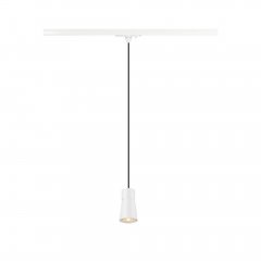 SLV Puri 2.0 Cone 1-Phasen System Pendelleuchte GU10 Pendell�nge 200 cm 1x max. 6W wei�