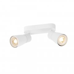 SLV Puri 2.0 Dome Wand- und Deckenaufbauleuchte long 2x max. 6W GU10 wei�