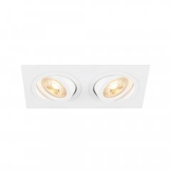 SLV New Tria 155 Deckeneinbauleuchte quadratisch 2 x GU10 zweiflammig wei�