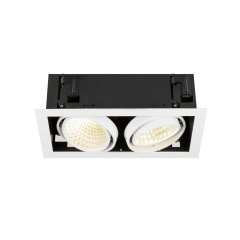 SLV KADUX Deckeneinbauleuchte double 3000K DALI 2 Touch 30� wei�