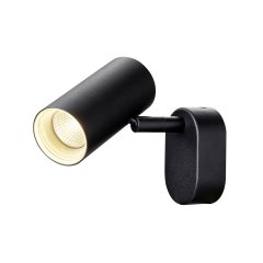 SLV Noblo Wand- und Deckenaufbauleuchte single rund 2000-3000K 8W Dim-to-Warm Phase 36� schwarz