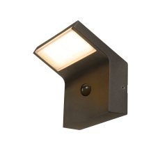 SLV ORDI II WL SENSOR Wandaufbauleuchte eckig 2200/3000 K IP54 schwarz