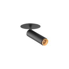 SLV GRIP! S Deckeneinbauleuchte PHASE 3000K 29� IP20 zylindrisch schwarz/gold