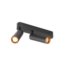 SLV GRIP! M Deckenaufbauleuchte double PHASE 3000K 28W 42� schwarz/gold
