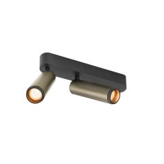 SLV GRIP! M Deckenaufbauleuchte double PHASE 3000K 28W 42� bronze / schwarz