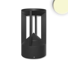 IsoLED LED Leuchte Poller-4 20cm 9W 330lm sandschwarz IP54 warmwei�