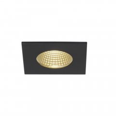 SLV PATTA-I Einbauleuchte LED 12W 3000K IP65 eckig schwarz 114430
