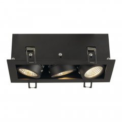 SLV KADUX LED Downlight dreiflammig 22W 3000K schwarz 115720