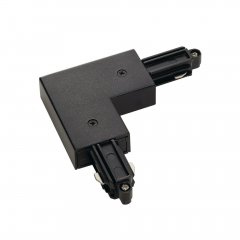 SLV Eck-Verbinder f�r Hochvolt 1Phasen-Aufbauschiene schwarz Erde au�en
