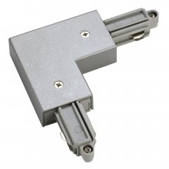 SLV Eck-Verbinder f�r Hochvolt 1Phasen-Aufbauschiene grau Erde innen