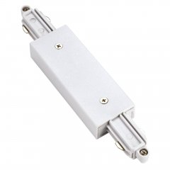SLV L�ngsverbinder f�r Hochvolt 1Phasen-Aufbauschiene wei� mit Einspeisem�glichkeit