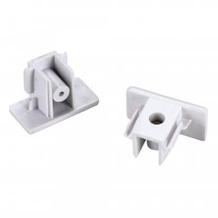 SLV Endkappen f�r Hochvolt 1Phasen-Aufbauschiene wei� 2 St�ck