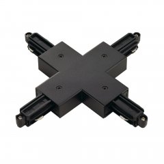 SLV X-Verbinder f�r Hochvolt 1Phasen-Aufbauschiene schwarz