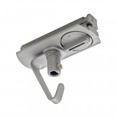 SLV Adapter f�r 1-Phasen Hochvoltschiene silbergrau elektrisch mit Haken 143172