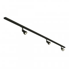 SLV 1-PH LED Hochvolt Komplettset 2x1m 3x Purileuchtkopf & Leuchtmittel schwarz 143190
