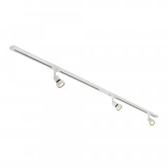 SLV 1-PH LED Hochvolt Komplettset 2x1m 3x Purileuchtkopf & Leuchtmittel wei� 143191