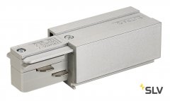 SLV Einspeiser f�r Eutrac Hochvolt 3Phasen-Aufbauschiene Erde links grau