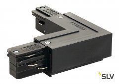 SLV L-Verbinder f�r Eutrac Hochvolt 3Phasen-Aufbauschiene Erde au�en schwarz