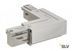 SLV L-Verbinder f�r Eutrac Hochvolt 3Phasen-Aufbauschiene Erde au�en grau