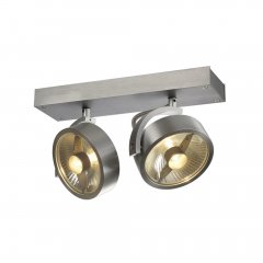 SLV KALU Wand- und Deckenleuchte 2xQPAR111 Aluminium 147316