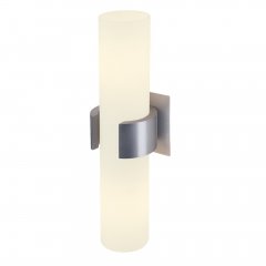 SLV DENA II Wandleuchte alu brushed Glas teilsatiniert 2xE14 147529