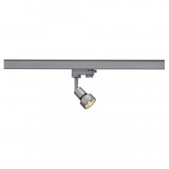 SLV PURI Lampenkopf silbergrau GU10 mit 3P-Adapter 153564