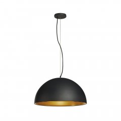 SLV Forchini M Pendelleuchte PD-1 E27 50cm schwarz/gold