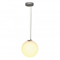 SLV ROTOBALL 25 Pendelleuchte E27 silbergrau/wei�