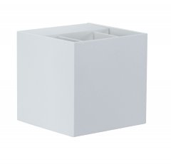 Paulmann 18001 LED Wandleuchte Cybo IP65 eckig 80x80mm 2700K 2x3,5W 355lm / 355lm 230V 40-120� Wei�