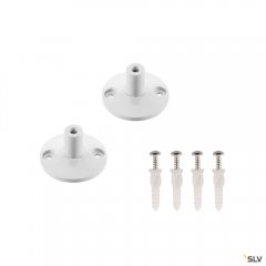 SLV Wandhalter f�r Niedervolt-Seilsystem wei� kurz 2 St�ck