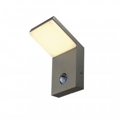 SLV Ordi LED Wandleuchte 9Watt anthrazit 3000K mit Sensor