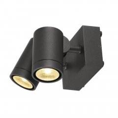 SLV Helia Outdoor Wandleuchte zweiflammig LED IP55 anthrazit