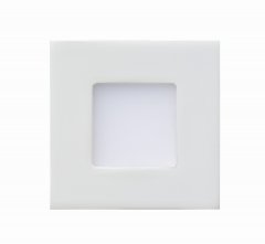 Heitronic LED Einbauleuchte Nizza eckig wei� 2,6W 2700K inklusive Vorschaltger�t