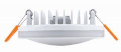 Heitronic LED Einbaustrahler Aurora 10W 830lm 3000 Kelvin Lichtkranz wei�