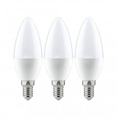 Paulmann 28538 Standard 230V LED Kerze E14 3er-Set 3x470lm 3x5,5W 2700K Opal