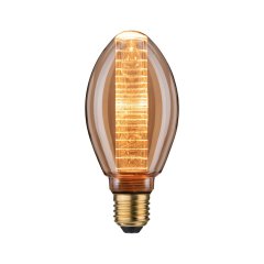 Paulmann 28601 Inner Glow Edition LED Birne Innenkolben Ringmuster E27 230V 230lm 4W 1800K Gold