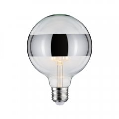 Paulmann 28681 Modern Classic Edition LED Globe E27 640lm 6,5W 2700K  dimmbar Ringspiegel Silber