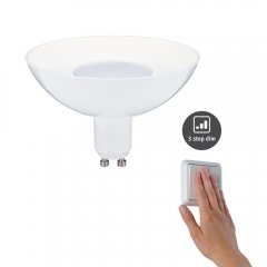 Paulmann 28793 LED Reflektor 3-Step-Dim GU10 230V 360lm 4,9W 3000K dimmbar Wei�