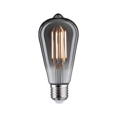 Paulmann 28864 1879 Filament 230V LED Kolben Rustika E27 Dim 320lm 7,5W 1800K dimmbar Rauchglas