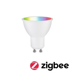 Paulmann 29147 Standard 230V Smart Home Zigbee 3.0 LED Reflektor GU10 350lm 4,8W RGBW+ dimmbar Wei�