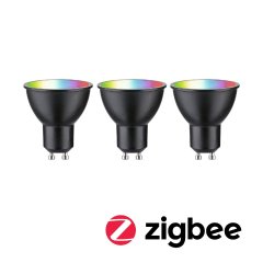 Paulmann 29153 Standard 230V Smart Home Zigbee 3.0 LED Reflektor GU10 3x350lm 3x4,8W RGBW+ dimmbar