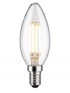 Paulmann 29201 Eco-Line Filament 230V LED Kerze E14 101 mm 840lm 4W 3000K Klar